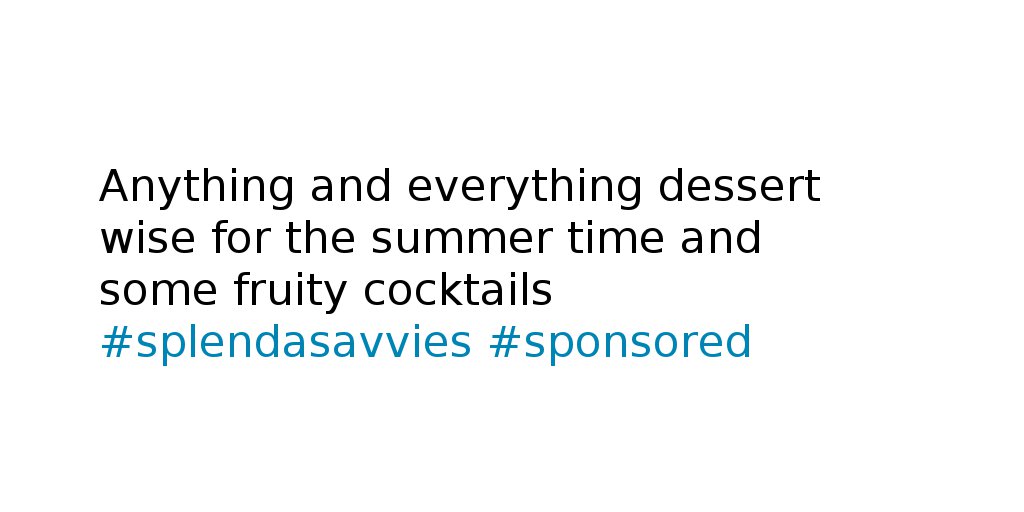 Celeste_Barstad's tweet photo. What recipes are you interested in making with SPLENDA® Sweeteners? #splendasavvies #sponsored https://t.co/BJ6oky05Y4