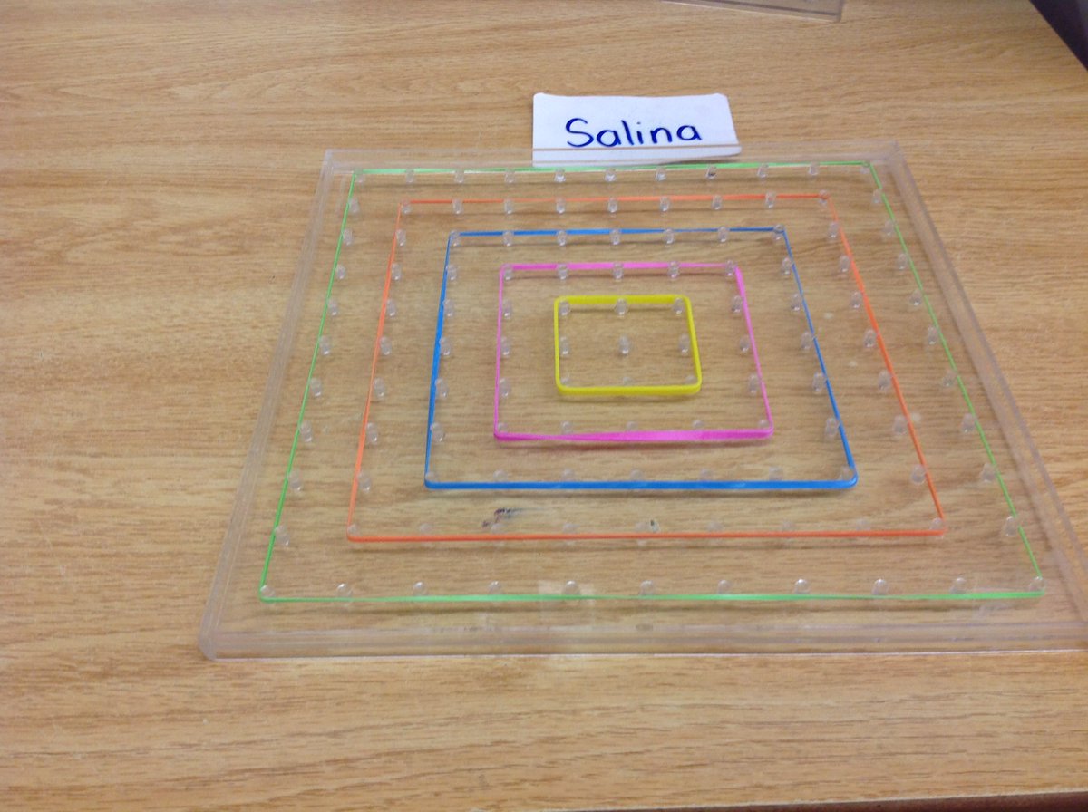 OgdenRoom6's tweet photo. Take a look at some of the shapes we can create using colourful elastic bands on our geoboards https://t.co/mArwMPMCYd
