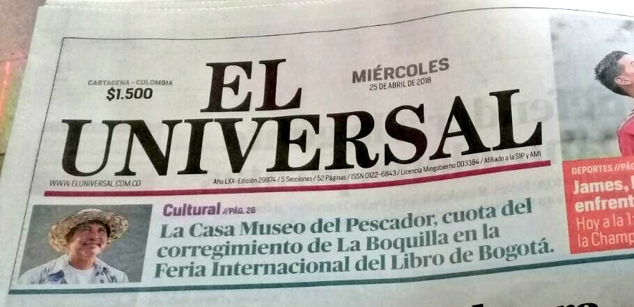 moisomedrano's tweet photo. En el @ElUniversalCtg se destaca la presencia del Museo del pescador de #LaBoquilla  comunidad invitada de @mincultura @dirpoblaciones en la #FiestaDeLasLenguas #franjaDecenioAfro en el pabellón juvenil de @Colsubsidio_Ofi https://t.co/juknqirpY8