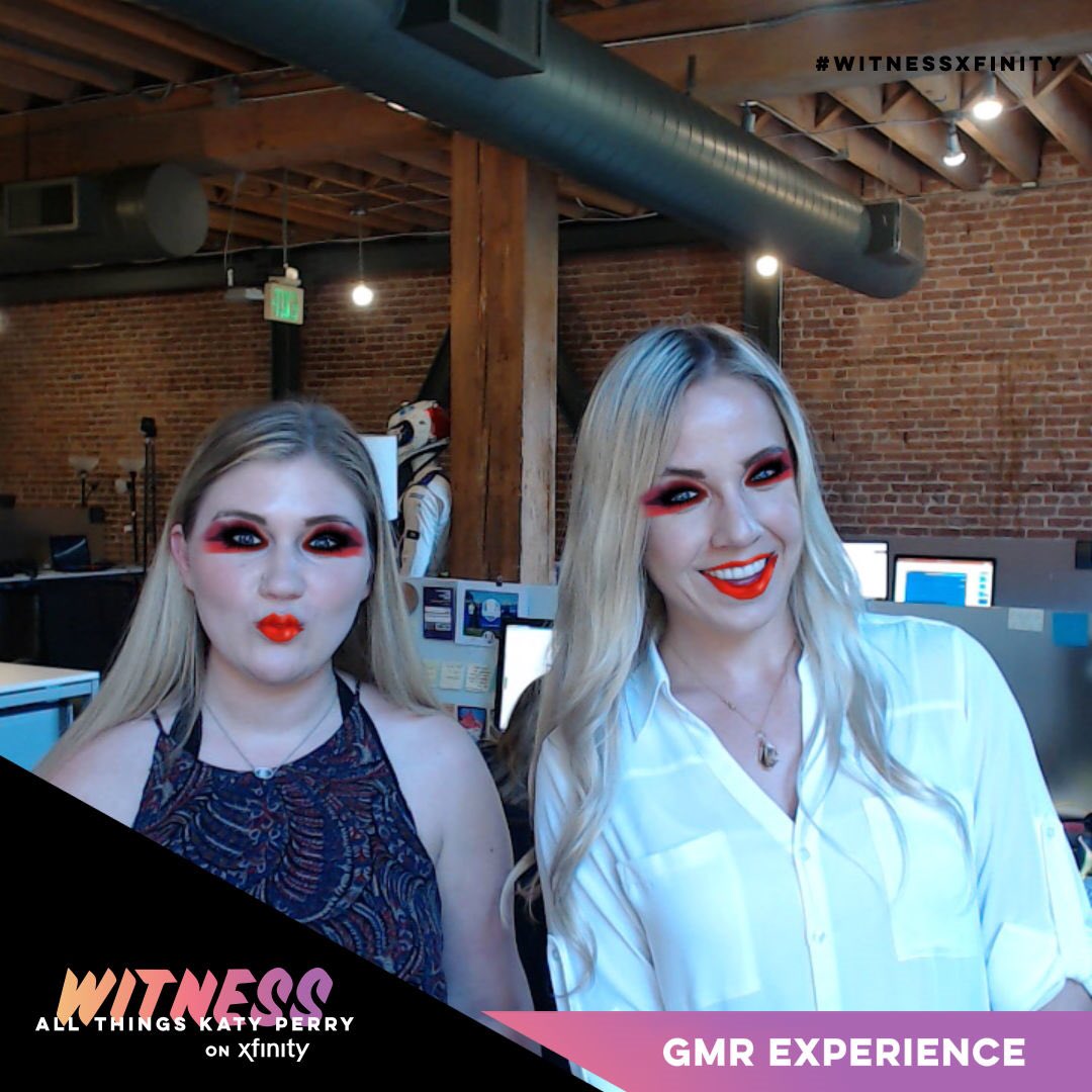 loryn_ferreira's tweet photo. .@KristenPastor13 & I testing out the @katyperry photo station for the #GMRexperience tonight! (We went for a natural look) 😉
#WitnessTheTour @XFINITY #WitnessXFINITY https://t.co/m2YMfq7FYC