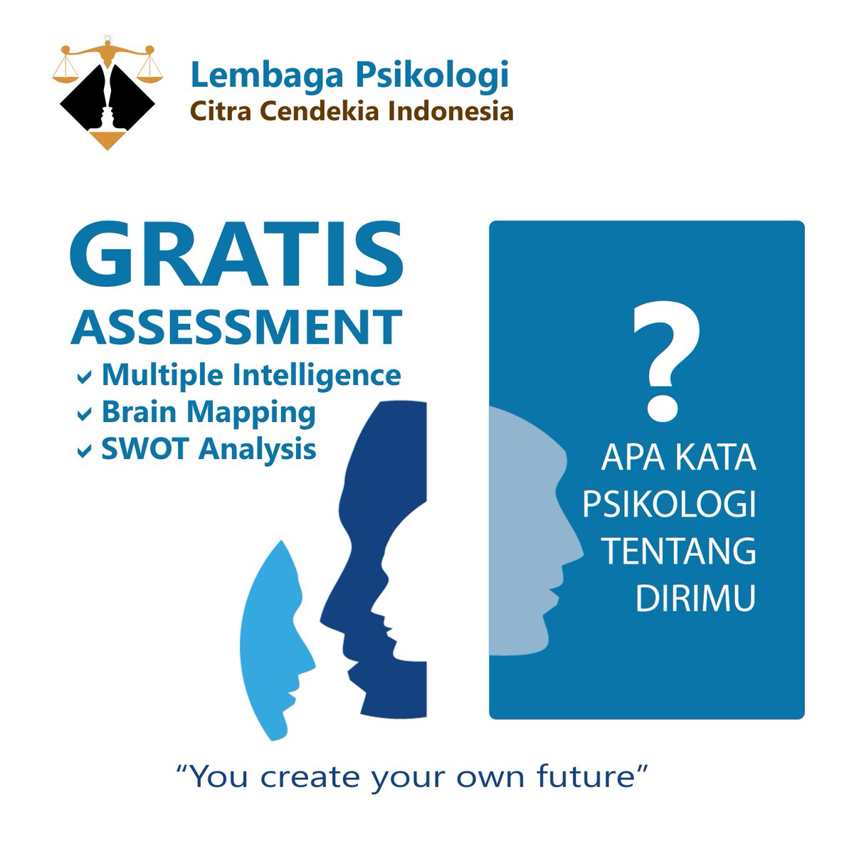 Daftarkan segera diri anda segera melalui jasalegalonline.com/registrasi-psi… Jumlah peserta terbatas.
Asesmen akan dilakukan pada :
Hari : Minggu, 11 Mei 2018
Jam : 08:30 sampai jam 12:30
Tempat : Hotel Panin Sula, Slipi jakarta barat (detail ruangan akan di informasikan setelah mendaftar)