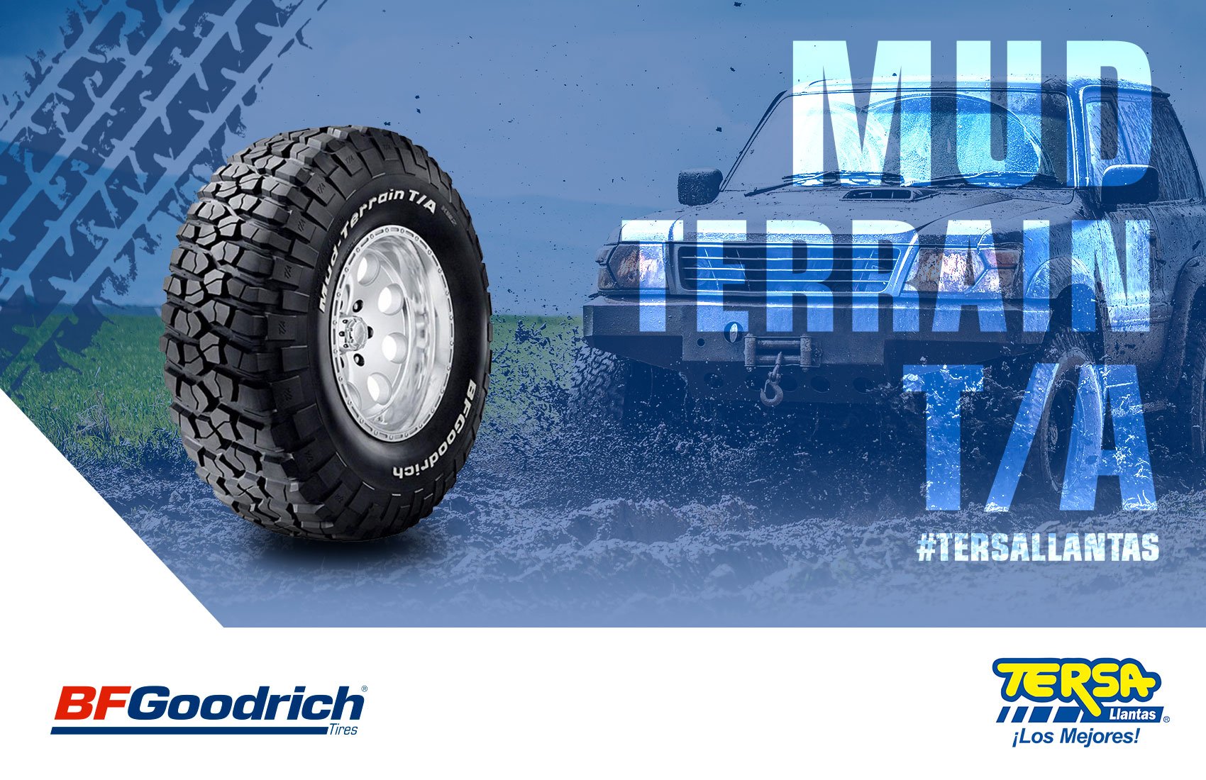 TERSA Llantas & Car on Twitter: "¡La próxima aventura comienza con Mud-Terrain T/A de BFGoodrich! La llanta que necesitas para lograr el máximo desempeño sobre superficies con lodo o arena. Solicita