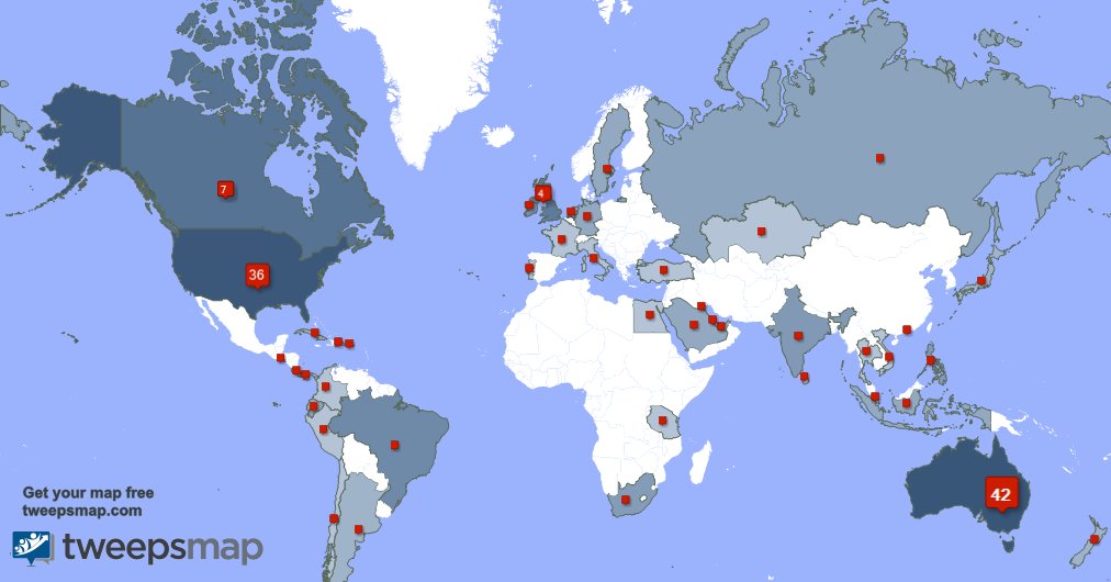 I have 2 new followers from Australia, and more last week. See tweepsmap.com/!ilvqld
