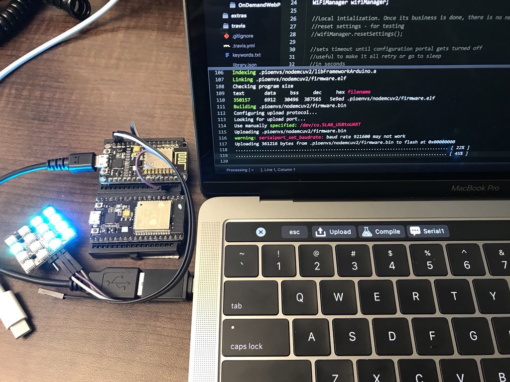 tablatronix's tweet image. I love the #macbook touchbar now. #bettertouchtool #electronics #arduino