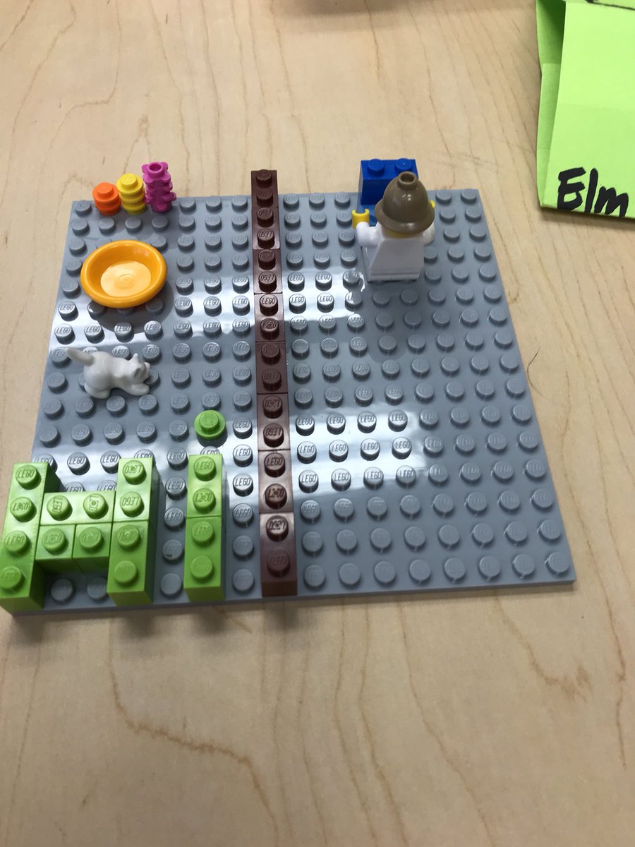 cooper_migden's tweet photo. This is a LEGO representation of the SMORE tool. On the left is the infographic and on the right is the student creating the infographic. https://t.co/HNhfDs8URC