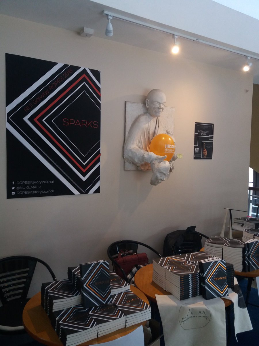 an_explaura's tweet photo. Our paper creature brought to life! We launched our baby into the world last night and it makes me so proud and excited that people can finally hold it and read it and see the sparks fly! #ROPES2018 ๐ฅโโ https://t.co/XUmIpiz1Ri