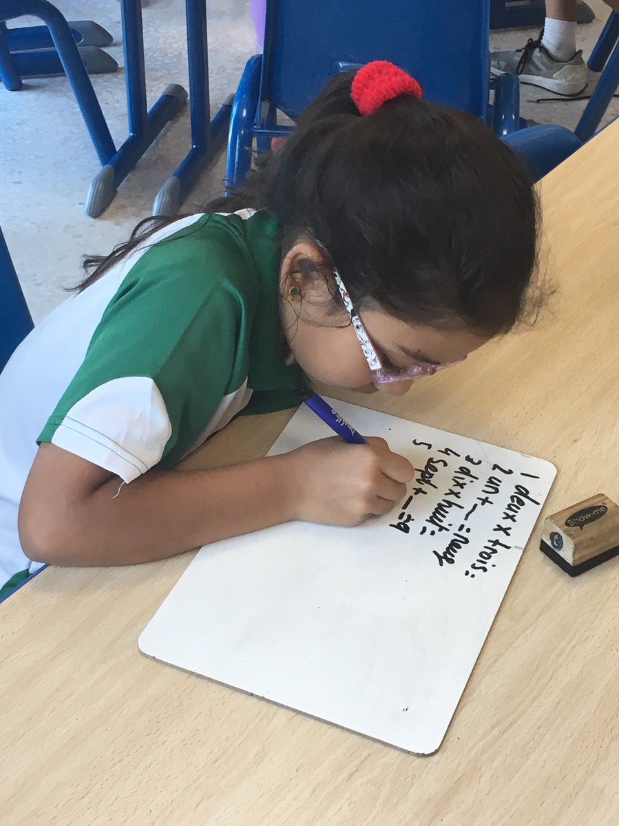 JPS_French's tweet photo. Celebrating #JPSmathsday in French with @JPS_Year3 ➗➖➕🇫🇷 @JPS_French #JPSmaths https://t.co/WnPtxb4ZoK
