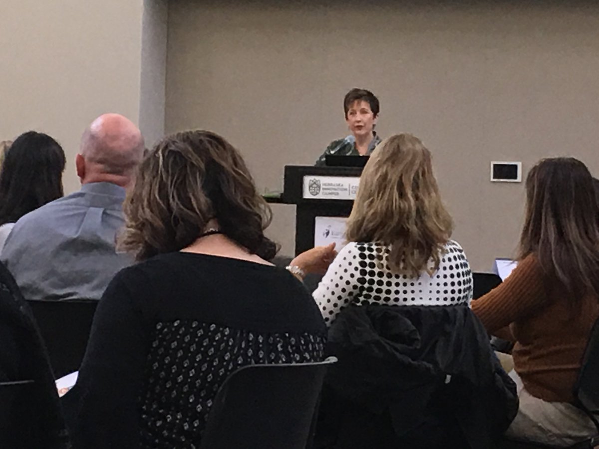 FirstFiveNebr's tweet photo. Senator Patty Pansing Brooks speaks about how early childhood research informs her work to protect children, our state’s most vulnerable population. @Patty4Nebraska #ECSummit18 https://t.co/kxMT9Z9SEc