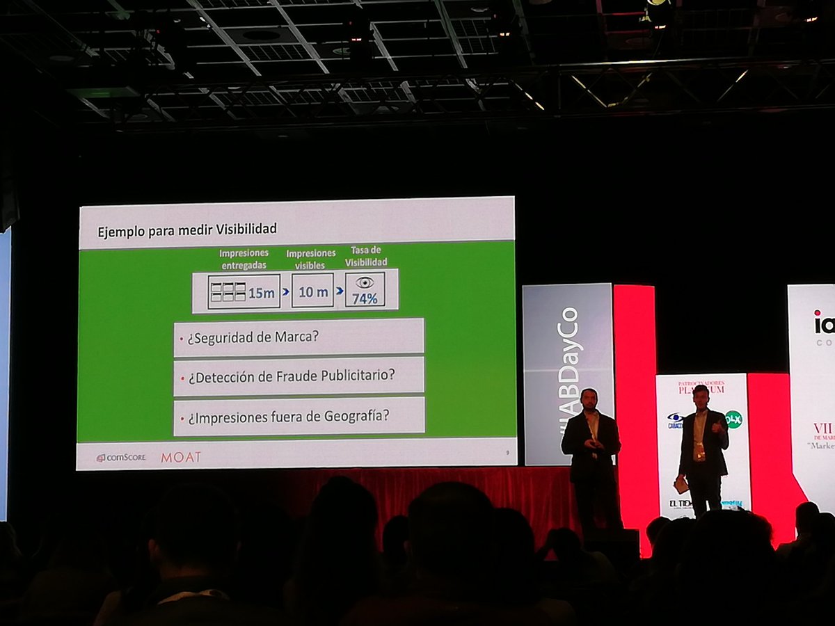 #IABDayCo #moat y #comscore juntos para tratar temas de optimization de campañas para Colombia