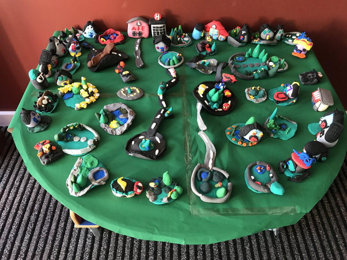 stcanicesps's tweet image. As part of our Shared Education project with St Marys Gortnahey and Drumrane PS, the Primary 3 boys and girls made a village using jumping clay!