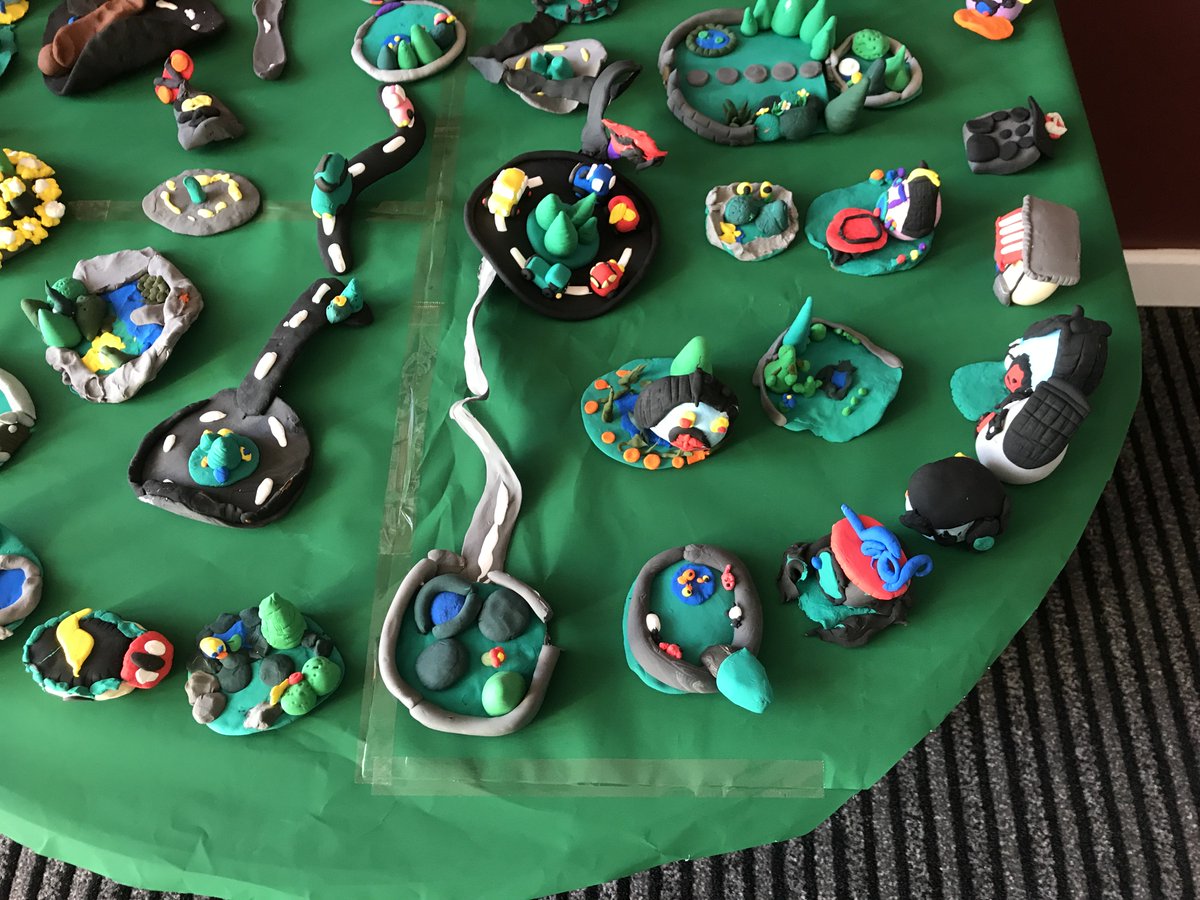 stcanicesps's tweet image. As part of our Shared Education project with St Marys Gortnahey and Drumrane PS, the Primary 3 boys and girls made a village using jumping clay!