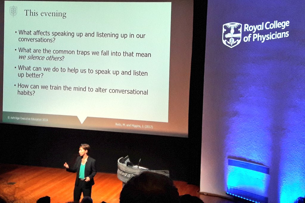 SaffronHomayoun's tweet photo. #LillyLecture @MeganReitz1 on speaking up and the skilful invitation of those in power to listen. https://t.co/oYMhLPSso5