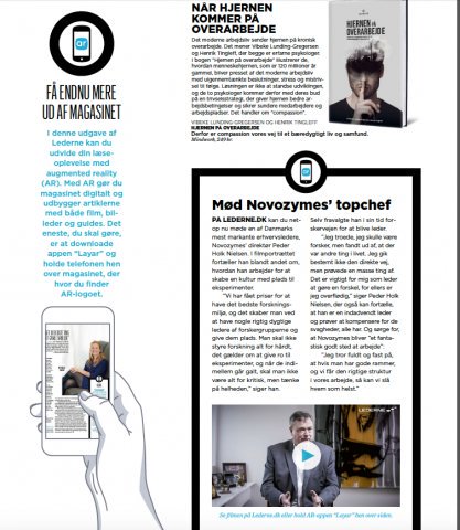 Jesperpoehler's tweet photo. Læs om den nyeste udgave af magasinet Lederne i denne artikel af @HMarkedsforing: https://t.co/ueXCDbLtxG. Interview med @PiaFunch om den nye AR-funktion #dkledelse @LederneDK https://t.co/AeOBGMWqnG