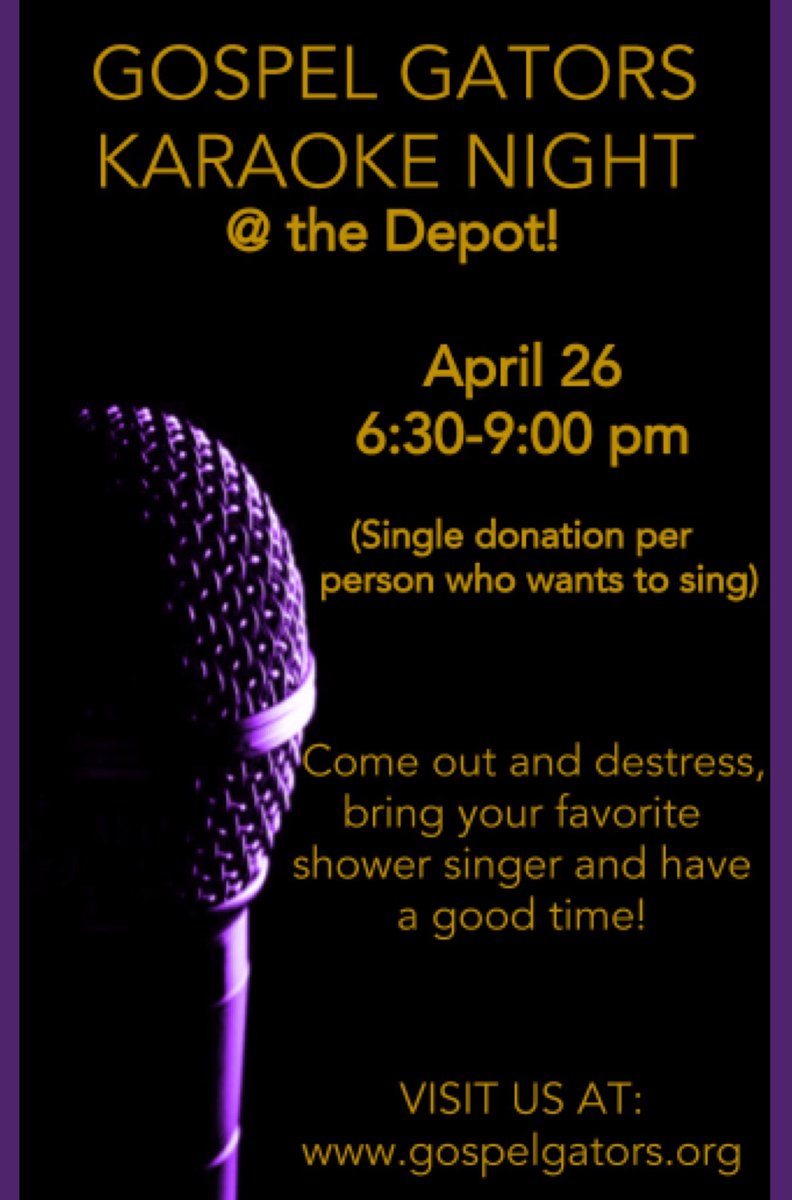 GospelGators's tweet photo. oh and bring your friends!!!! https://t.co/FcMUO5QVZ3