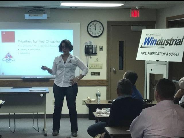 AFSA's tweet photo. Congratulations to our newest chapter: the Upstate NY Chapter. Nearly 30 members joined us for the Chapter’s inaugural meeting yesterday in Endicott, NY. Bradley Elliott, AFSA Director of Member Services, was on hand to help launch this chapter! #AFSAChapters https://t.co/8jfcHOkiiE