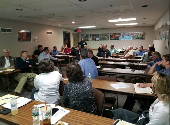 AFSA's tweet photo. Congratulations to our newest chapter: the Upstate NY Chapter. Nearly 30 members joined us for the Chapter’s inaugural meeting yesterday in Endicott, NY. Bradley Elliott, AFSA Director of Member Services, was on hand to help launch this chapter! #AFSAChapters https://t.co/8jfcHOkiiE