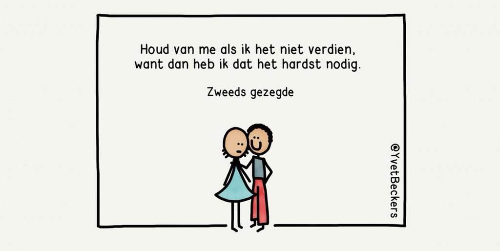 Mooi. Geldt zeker in de zorg waar alle soorten emoties kunnen voorkomen. Soms ook gericht op of selfs tegen zorgverleners. Het vereist compassie om daar goed mee om te gaan. (Via <a href="/yvetbeckers/">Yvet Beckers</a>)