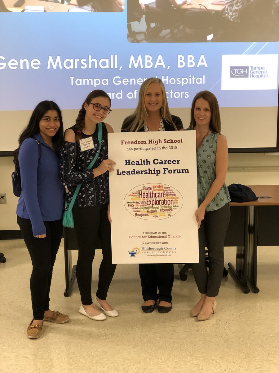 TheMrsWolford's tweet photo. Health Career Leadership Forum. Freedom High School won the competition! We are excited to start the Scrubs Club next year and bring career awareness to our fellow Patriots. Watch out for us in 18/19 @HCPSArea3 @TheFHSPatriots @FHS_Revolution @HCPSCTAE @KeiserU @TGHCares https://t.co/wDp5vk8Lwp