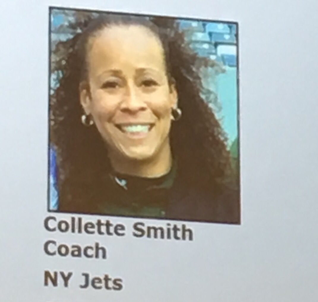 dfreemovement's tweet photo. #ColletteVSmith The #NFL 's First #AfricanAmerican #Female #Coach #BlackGirlMagic #BlackWomanAtWork
dfree® Powered By @Prudential #PruEmpowers #InTheBlack #MOBE2018
#Jets #Football #BelieveNYou https://t.co/llQB3aSXaz