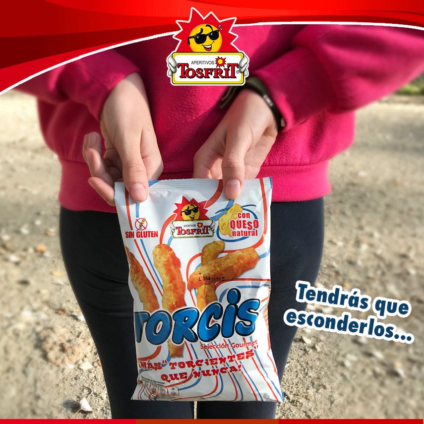 TosfritOficial's tweet photo. Sabemos lo que te gustan, pero si quieres disfrutar de verdad de tus #Torcis #saborqueso, tendrás que esconderlos, o volarán... qué le pregunten a tus amigos. #singluten #mastorcientesquenunca https://t.co/NLDDXTAOnP