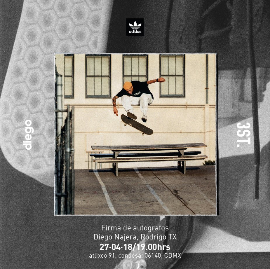 adidasMX's tweet photo. Tres grandes eventos tomarán la ciudad de México para celebrar la cultura del skate. ¡No te lo puedes perder! #adidasshowcase #3STWORKSHOP #citycopa Entrada libre. https://t.co/Vqoyhp35C5