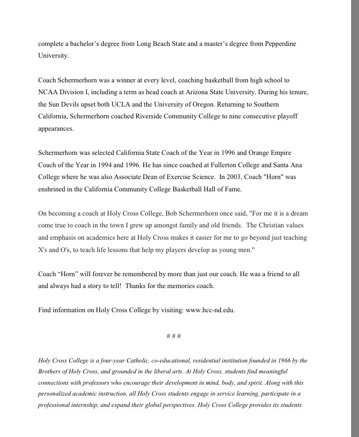 Holy Cross College tweet media