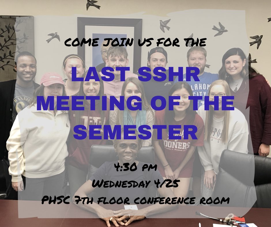 OU_SSHR's tweet image. COME JOIN US TODAY!!!!