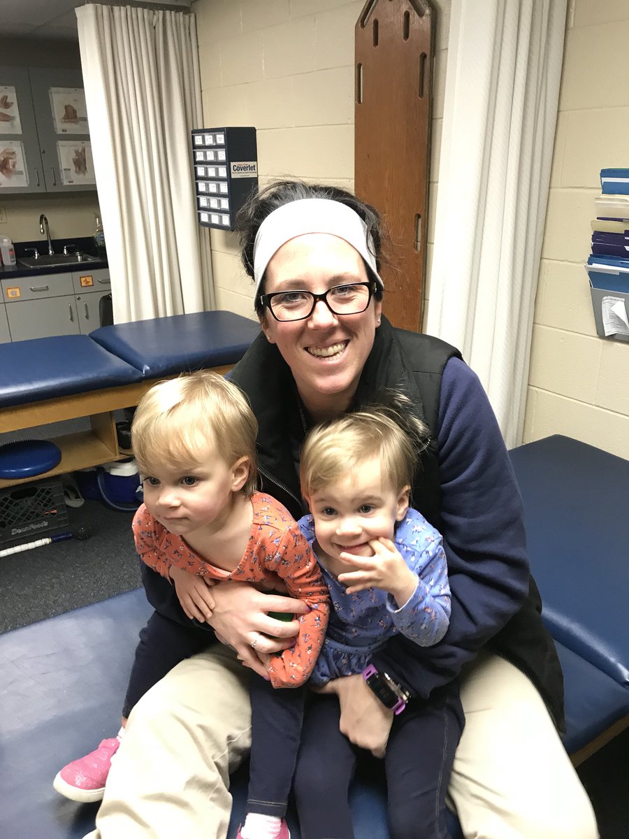 KateW_ATC's tweet photo. Had two little visitors at work today ๐๐ they loved running on the field #AuntKate https://t.co/9m2jpJsUnz