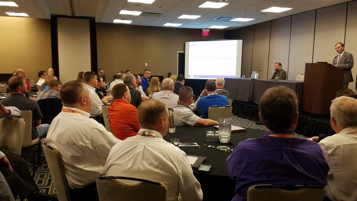 NTCAconnect's tweet photo. Full room, ready to to get more ideas on how to prepare for cybersecurity with the #CyberWise workshop at #IPVision18 https://t.co/l0L26BDQVB