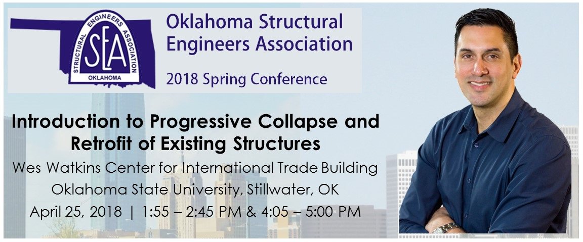 pec_tx's tweet image. Catch @AldoMcKay10  presenting on #progressivecollapse today @okstate for the Oklahoma Structural Engineer Association 2018 Spring Conference. #WednesdayWisdom
