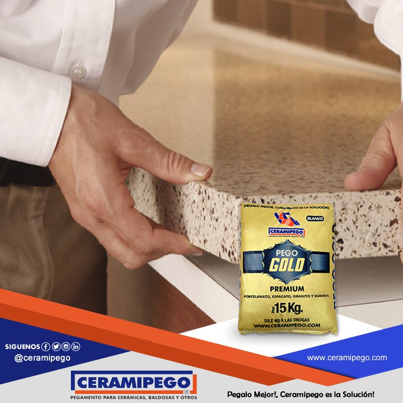 ceramipego's tweet photo. El #PegoGOLD es nuestro pego #premium, formulado para brindarle acabados de calidad y mayor adherencia que otros productos similares en el mercado #construccion #remodelacion #baldosas #morteros #paredes #arquitectura #granito #espacato #mármol #porcelanato https://t.co/HaZNVcSB6F