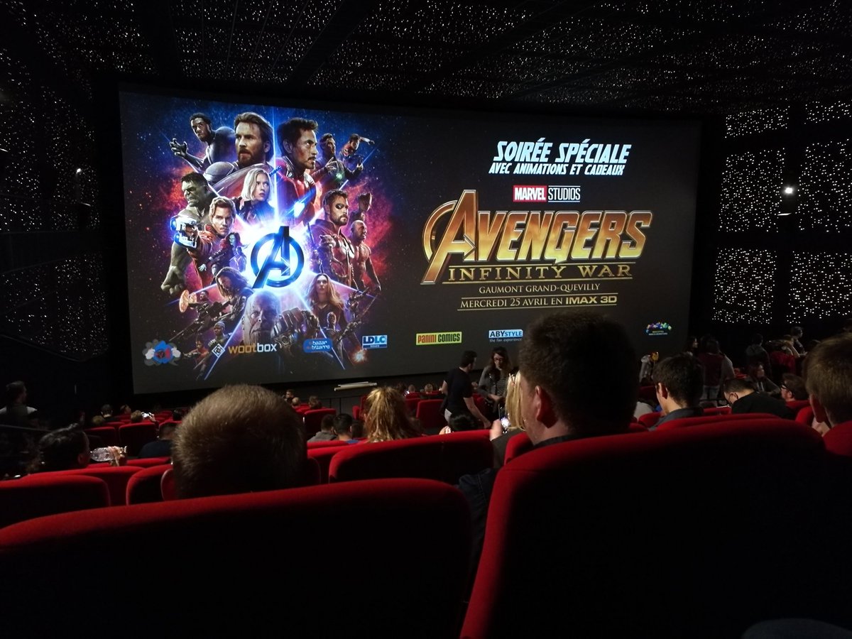 Marine_gdf's tweet photo. Soirée spéciale 😊 #AvengersInfinityWar @GaumontPathe https://t.co/mQKAdlFmSv
