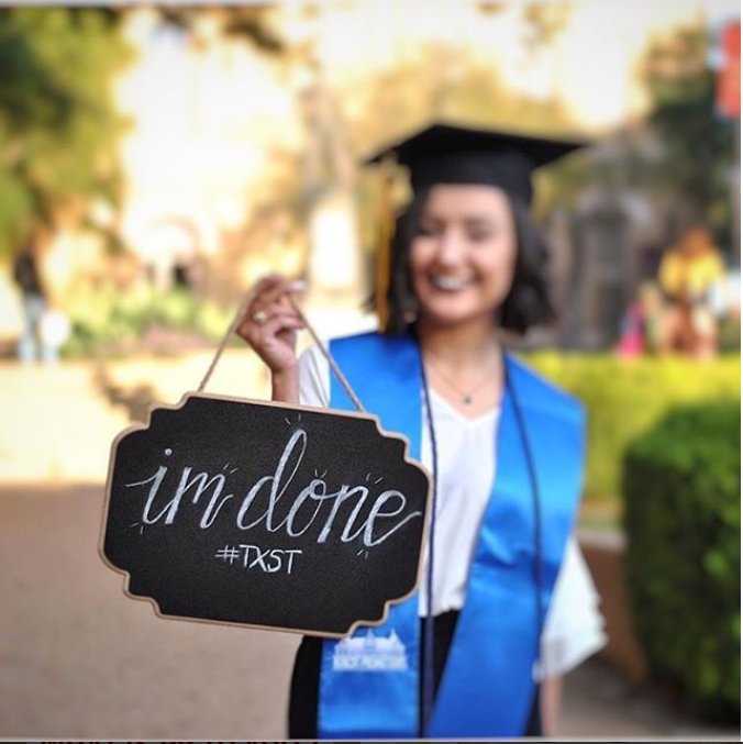 If you are graduating this May let us know to showcase you on your last couple of weeks of school. #graduation #senior18 #TXSTBPR #smtx #txst