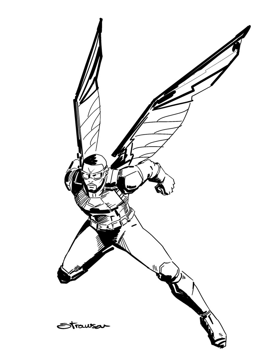 falcon drawing marvel