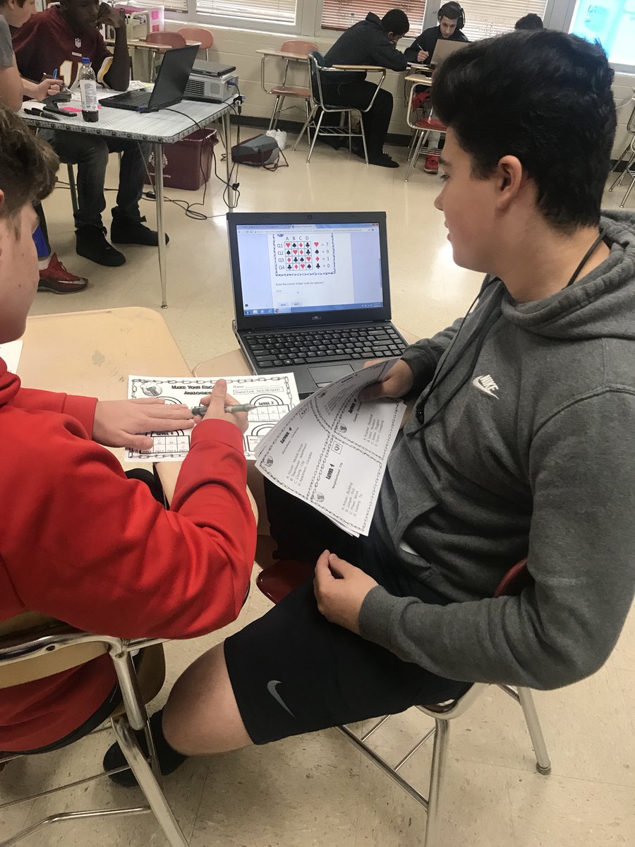 These students are tackling analogies in a digital escape room. @SHHS_JCS #JCStechleads <a href="/jcityTNschools/">JohnsonCitySchools</a>