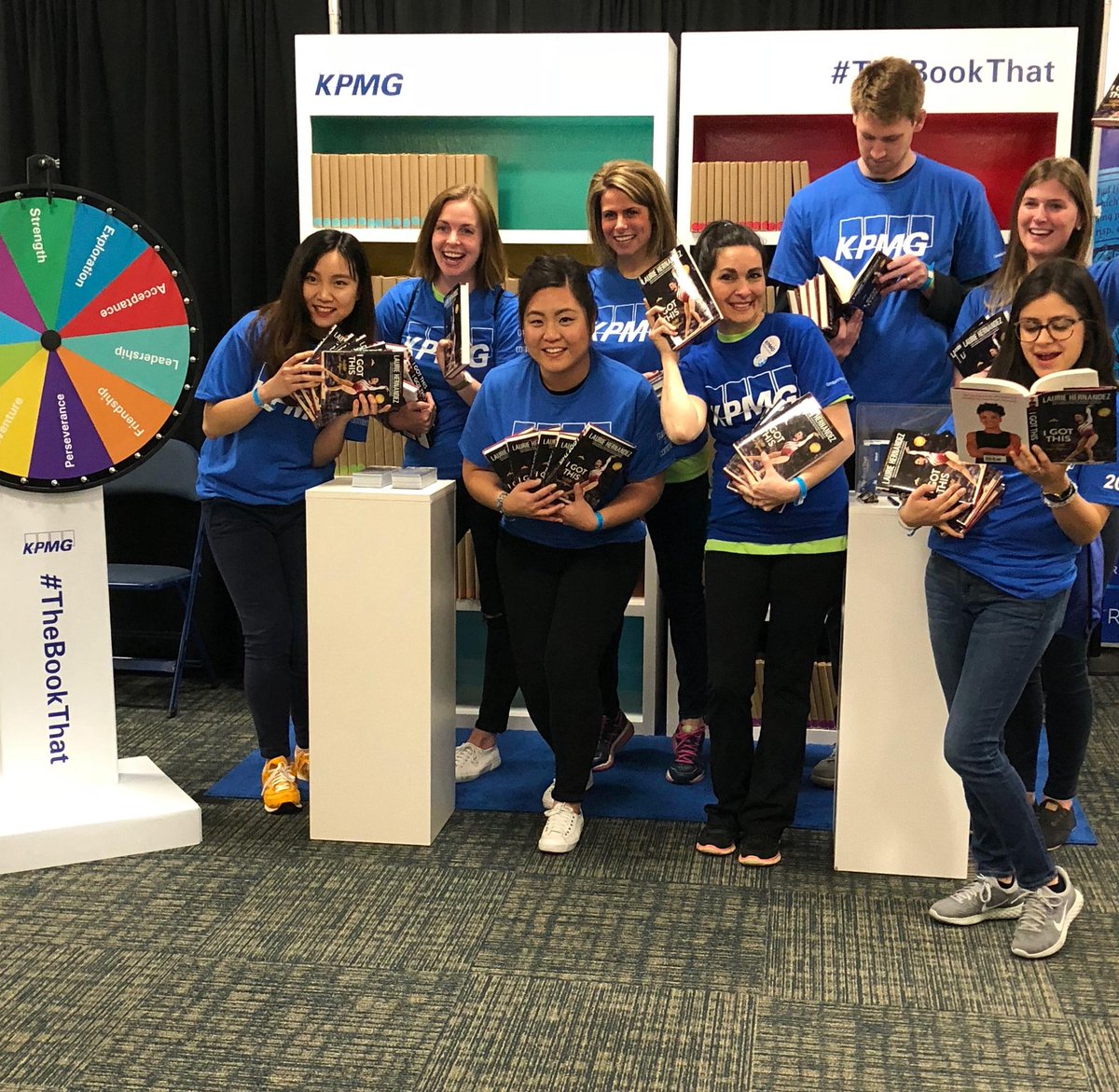 KPMG_US's tweet photo. Hello #WEDay Illinois! Our volunteers are ready to put new books into the hands of young readers and support @WEMovement. Post #TheBookThat inspires you and we will donate a book to @FirstBook to provide to a child in need! https://t.co/mrwKXSwvNm
