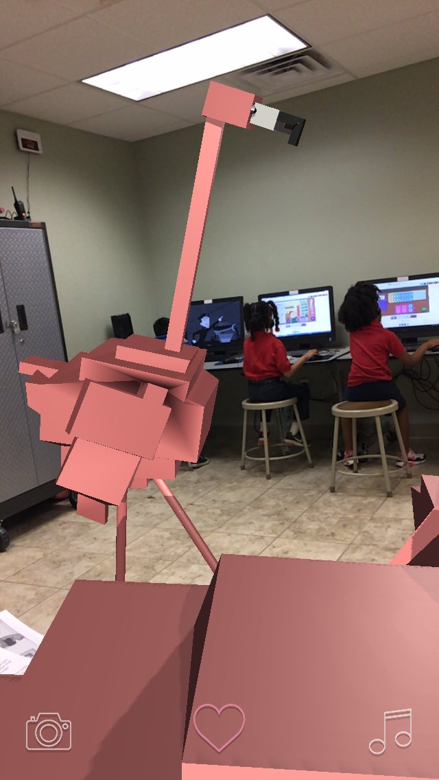 javierfaguilar's tweet photo. Today our kinder students have a few friendly @flARmingos in our computer science lab @efwmaschool, thank you @ksltwo #flARmingos https://t.co/PggTkpSq5E