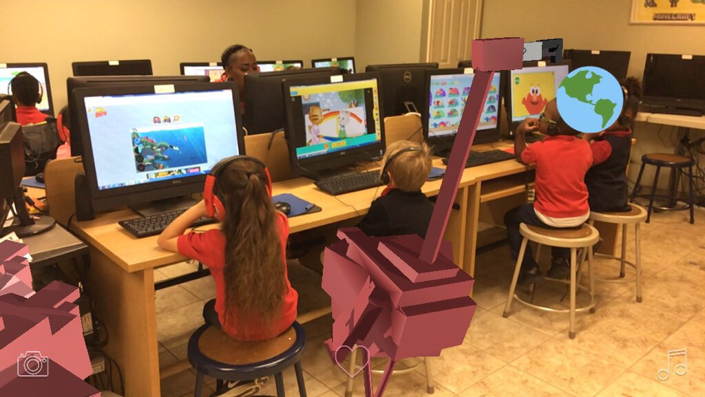 javierfaguilar's tweet photo. Today our kinder students have a few friendly @flARmingos in our computer science lab @efwmaschool, thank you @ksltwo #flARmingos https://t.co/PggTkpSq5E