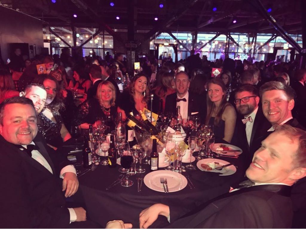 WeAreMcCarthy's tweet photo. The team are having a fantastic time at the @GPTW_UK awards, we're super excited to find out the results! 🤞🎉 #UKBestWorkPlaces #AwardsNight #WishUsLuck https://t.co/yvbdGtV2As