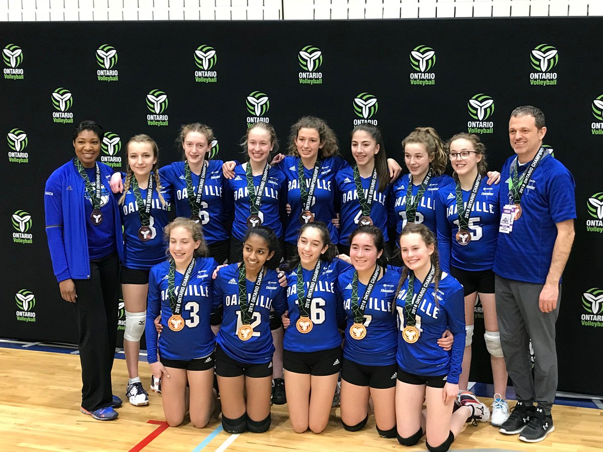 A Big congrats to the 14U Girls team for taking home the BRONZE medal at the the OVA Provincial Championships - Division 3 tier 1. #oakvillethunder #bronzemedal