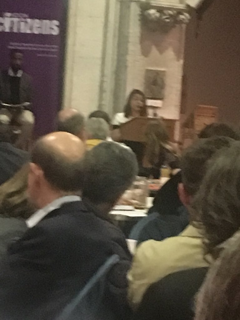 NeilJamesonUK's tweet photo. Now local MP’s commit to work with @CitizensUK in Camden and Islington @Keir_Starmer @TulipSiddiq . Thanks for attending #ElectionAssembly @HughMurdoch & support for #CrossBoroughSafetyComm https://t.co/M1UG4jTUdQ