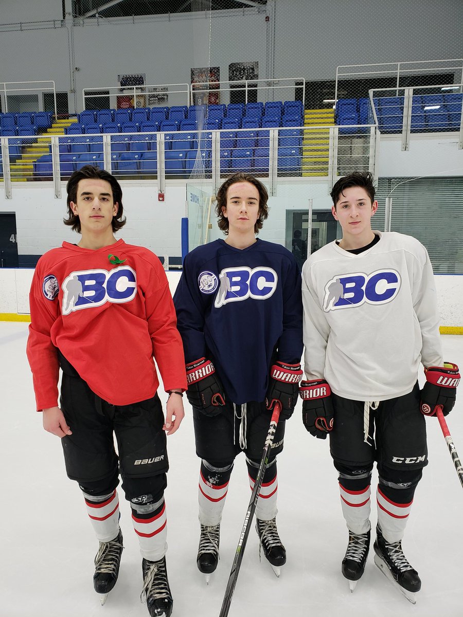 YRivermen's tweet photo. Three of the six Rivermen that attended the U16 BC Cup back home and on the ice at 6:45AM. #TrueNorthernPride #HockeyYukon #ChanceOil https://t.co/uMoTKcJagU