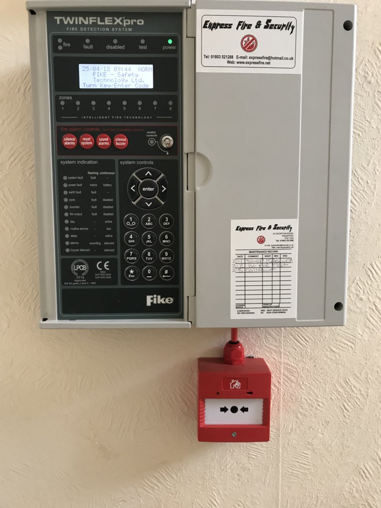 expressfire1's tweet image. Another fire alarm install completed and commissioned by Express Fire !