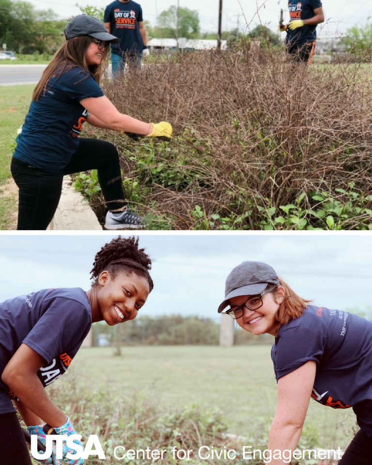 UTSAengaged's tweet photo. Lauren Adams won for Most Likes👍 in our Rowdy Impact Photo Contest this year! She made an impact at the San Antonio State Hospital during the #UTSADayofService #RowdyImpact https://t.co/tgQ3qHNSrt
