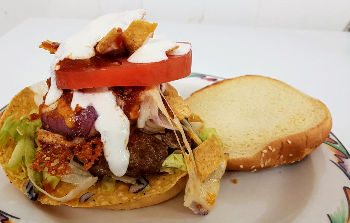 Imagine a burger stuffed with Taco Chips, Cheese, and Salsa! Get it this week at <a href="/TacoPica/">Pica-Taco</a>!
uptownsj.com/blog/2018/04/1…