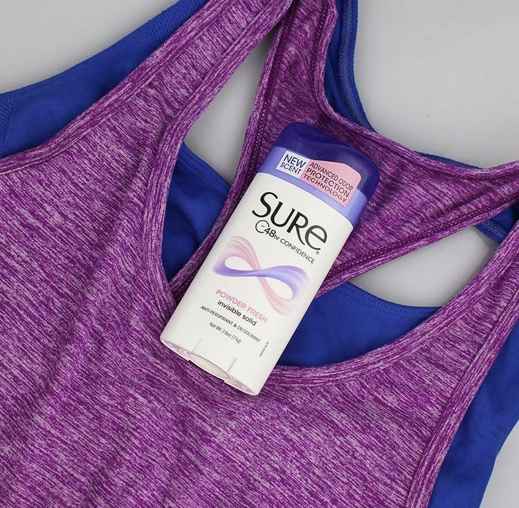 SureDeodorant's tweet photo. The perfect match for any workout. Take your SURE product with you anywhere! 🏃‍♀️Available at Rite Aid. https://t.co/fkgHTCkmvM