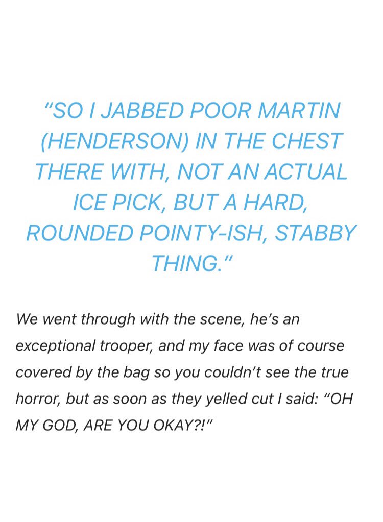 HendersonSource's tweet image. 🎬 | Damian Maffei aka The Man In The Mask recalls that time he accidentally jabbed Martin in the chest while they were filming The Strangers: Prey At Night 😱

decaymag.com/featured/damia…