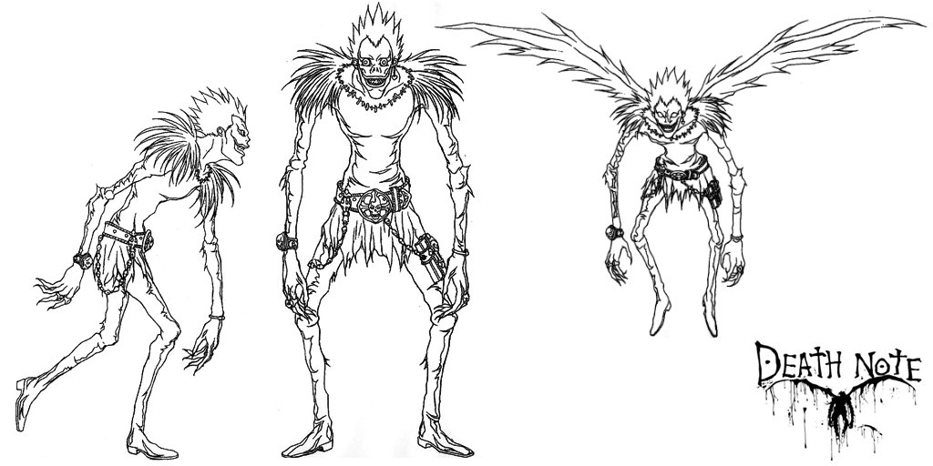 Ryuk By Night - Dessin Death Note Ryuk, HD Png Download , Transparent Png  Image | PNG.ToolXoX.com
