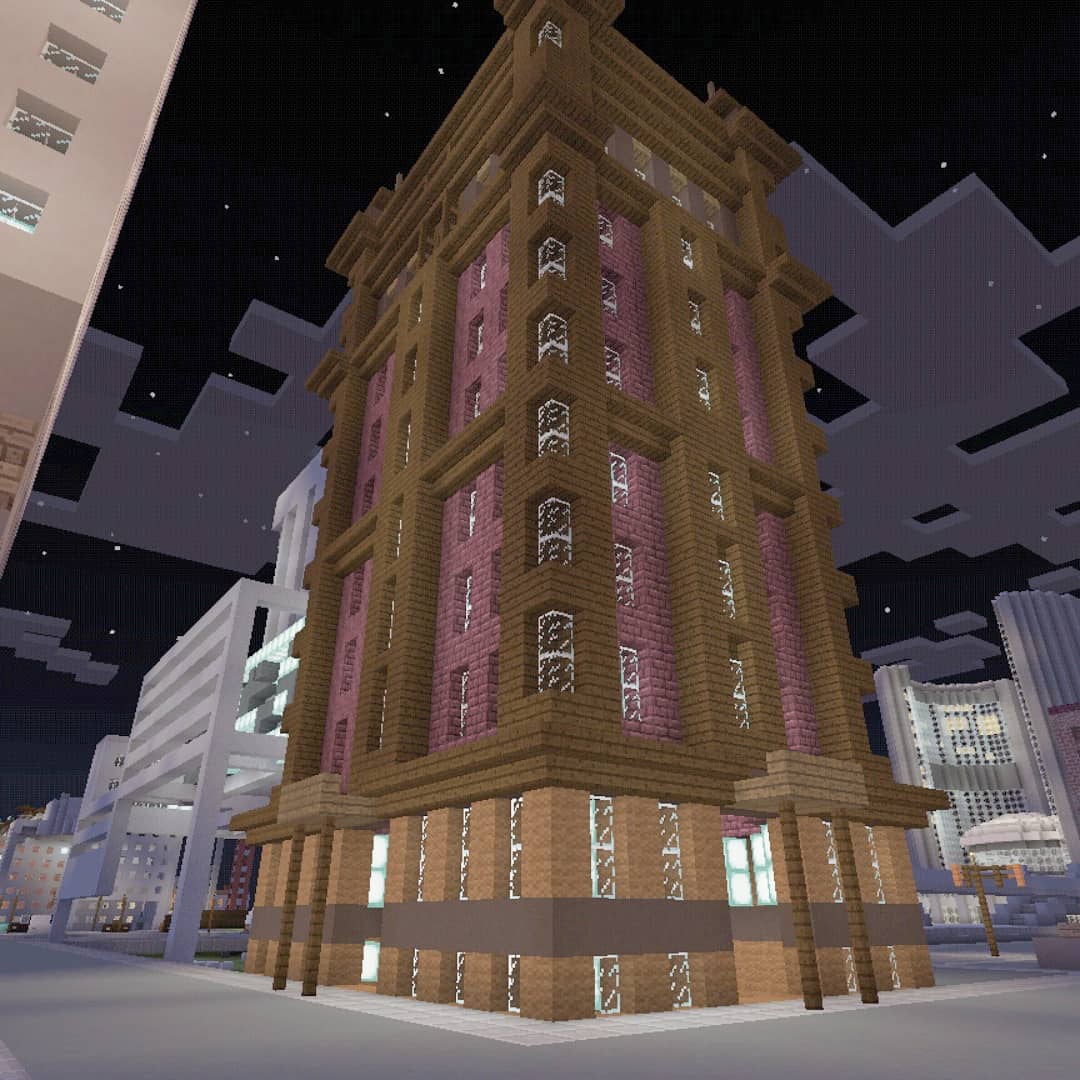 Mncrft_Toronto's tweet photo. Another TO historical landmark rebuilt for MinecraftTO.

The Temple Building. #minecraftTO #minecraft #MCPE #TOpoli #historyto #heritageToronto https://t.co/NV2k8RDC7s