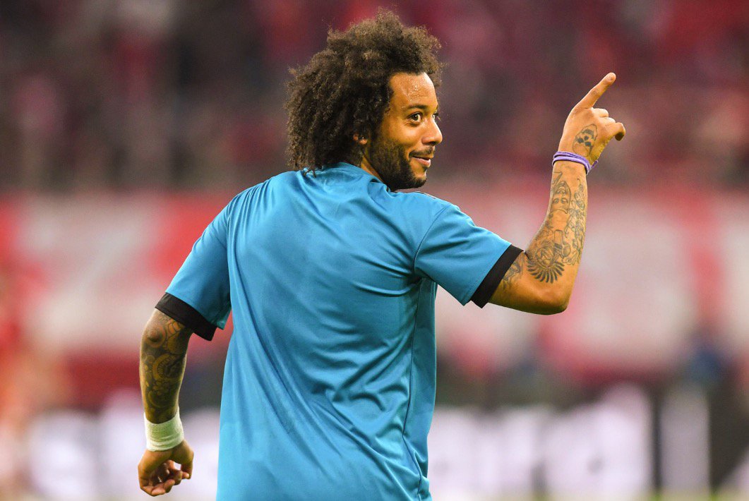 Madridista_Bone's tweet photo. HT: @FCBayernEN 1-1 #RealMadrid
(Kimmich 28', @MarceloM12  44')
#APorLa13 | #RMUCL
#jangandustadrid #nodustaday https://t.co/Tfv6xpJsSR
